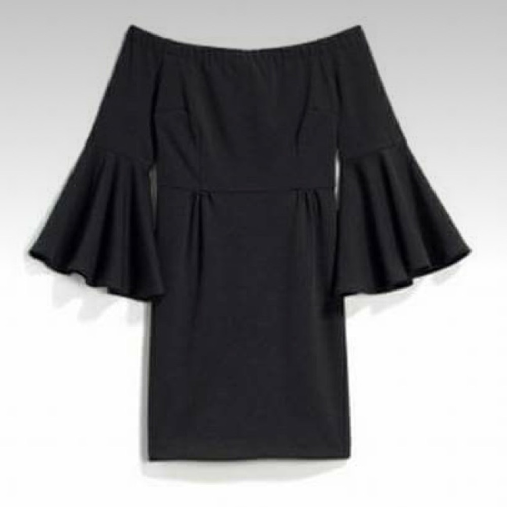 Trina Trina Turk Miley Textured Ponte Off-The-Shoulder Dress, New with Tags